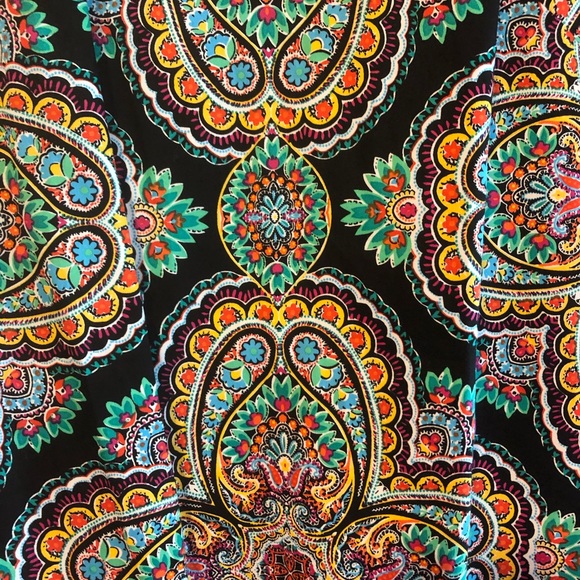 London Times Black Print Dress Size 4 NWT - Picture 3 of 6